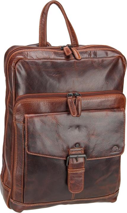 Actual product image Greenburry Rugged backpack leather 39 cm laptop compartment (15 l)