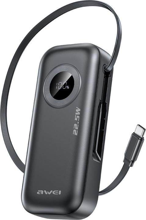 Produktbild Awei PowerBank PA-9 10000mAh 22.5W czarny/black (10000 mAh, 22 W)