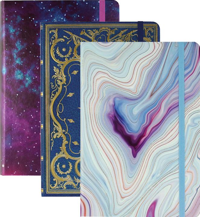 Produktbild Galaxy Dot Matrix Notebook (Bullet Journal) (A5, Harter Einband)