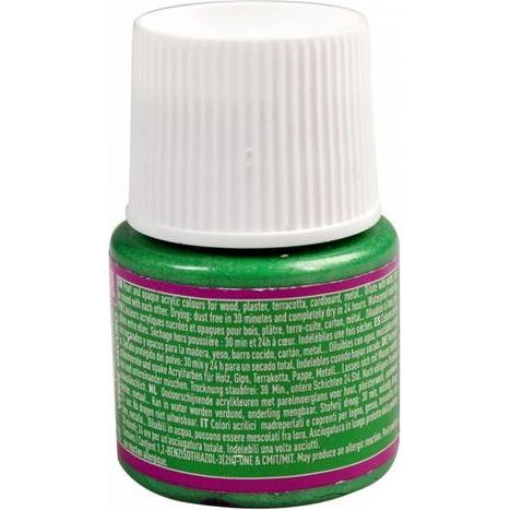 Thumbnail - Pebeo, Künstlerfarbe + Bastelfarbe, Deco Perlmutt Acrylfarben (Dunkelgrün, 45 ml)