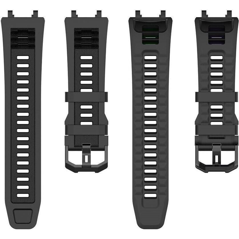 Strap-it Silikonarmband (Silikon), Uhrenarmband, Schwarz