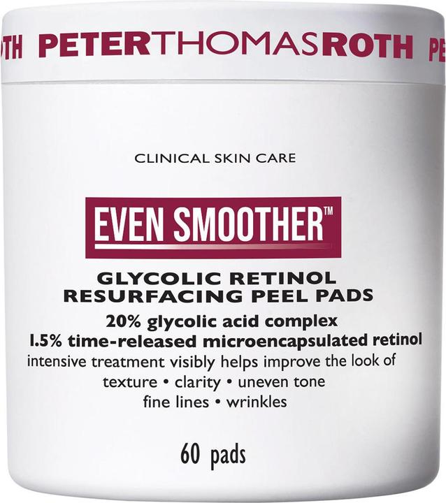 Actual product image Peter Thomas Roth Clinical Skin Care Even Smoother Glycolic Retinol Resurfacing Peel Pads (Cleansing scrub, 60 ml)