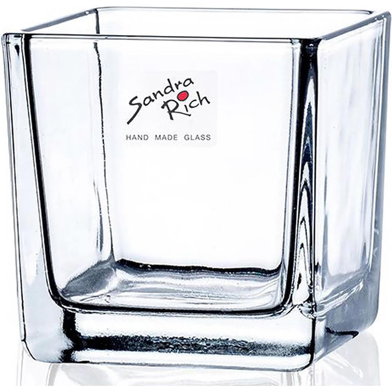 6x Sandra Rich, Vase, Würfel (1 x, 7.5 x 7.5 x 7.5 cm)