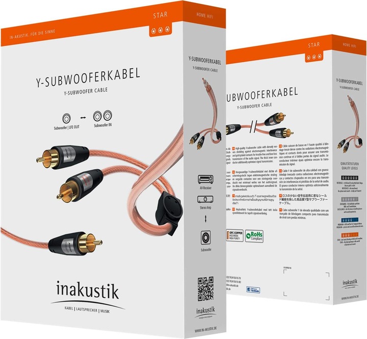 Produktbild Inakustik STAR Y-Sub (12 m, Cinch)