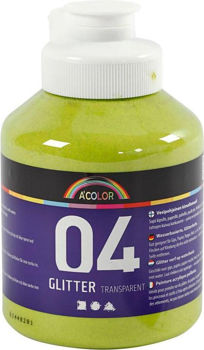 Image du produit Creativ Company Peinture acrylique pailletée pour enfants - Vert citron, 500 ml (Vert citron vert, 500 ml)