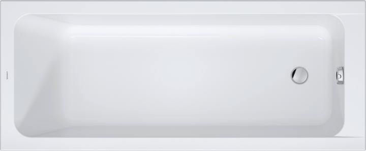 Duravit D-Code Bathtubs, 1700x700mm, rectangular, built-in version, 230 litres, 1 sloping back, whit (230 l, 170 cm, 70 cm)