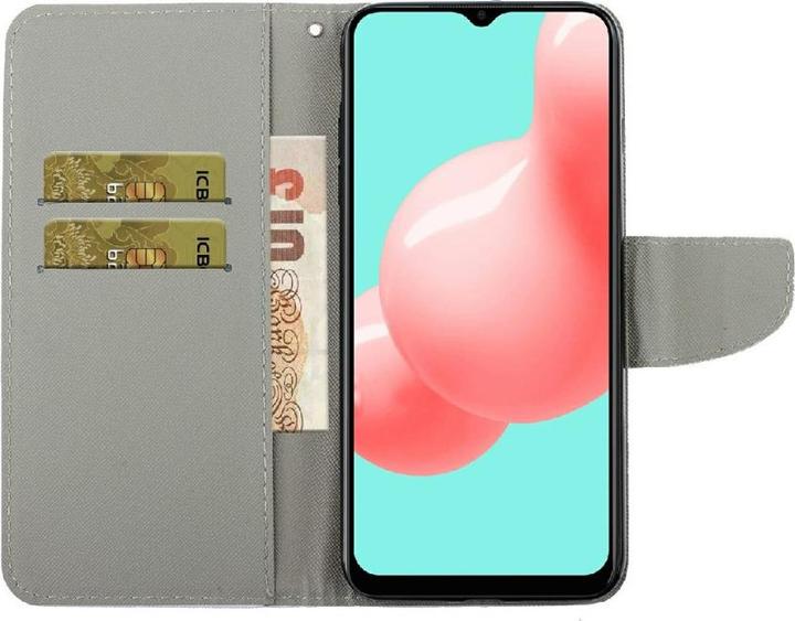 Actual product image Cover-Discount Galaxy A22 4G - leather case butterfly black (Samsung Galaxy A22)