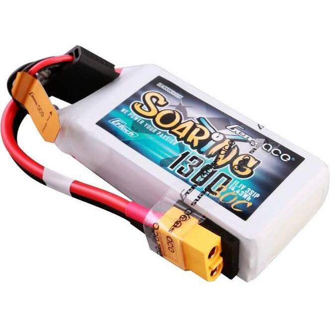 Thumbnail - Gens Ace G-Tech Soaring 1300mAh 11.1V 30C 3S1P Lipo Battery (11.10 V, 1300 mAh)