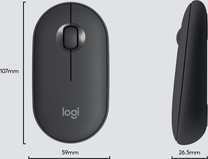 Image du produit Logitech Clavier et souris sans fil MK470, Graphite Sp., US (ING. Int., Sans fil)