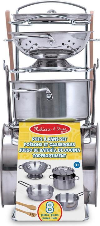 Actual product image Spin Master Melissa & Doug - Edelstahl Topfset