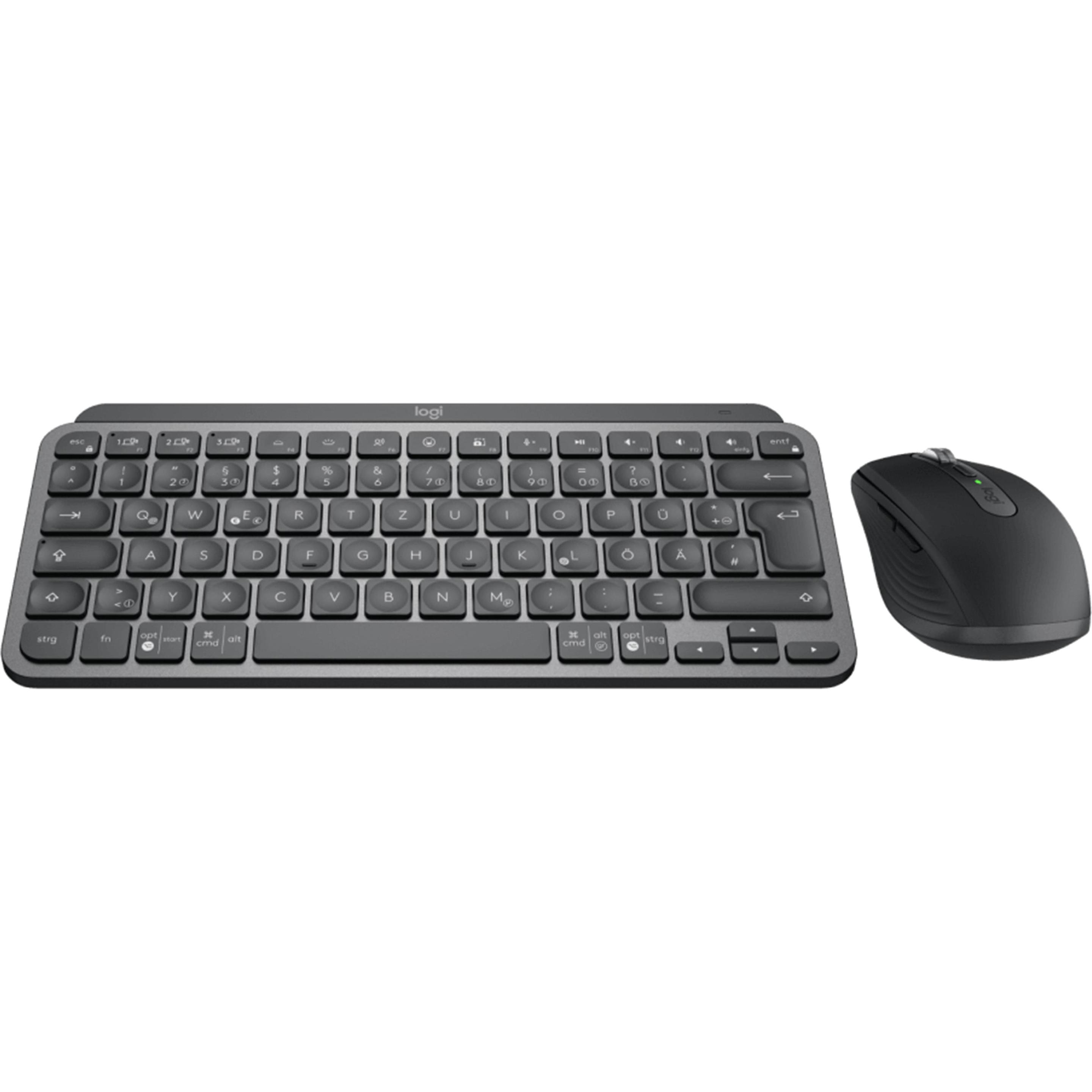 Thumbnail - Logitech MX Keys Mini Combo for Business (DE, Kabellos), Tastatur, Grau