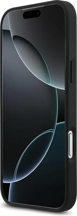 Actual product image Lacoste - Hardcase Petit Pique Lacquer Logo MagSafe (LCHMP17XPLAK) - iPhone 17 Pro Max - Black (Apple iPhone 17 Pro Max)