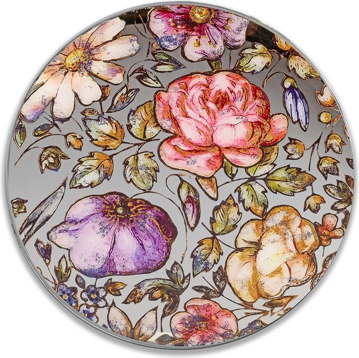 Actual product image Formano Wall mural mirror, floral, round (Ø 58 cm)