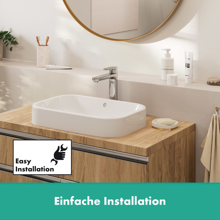 Actual product image hansgrohe Vernis Blend single-lever basin mixer 100 without pop-up waste