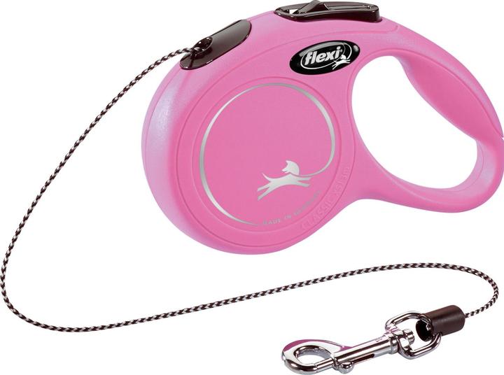 Produktbild Flexi Rollleine New Classic Cat XS 3 m Kabel - rosa (XS, Katze)