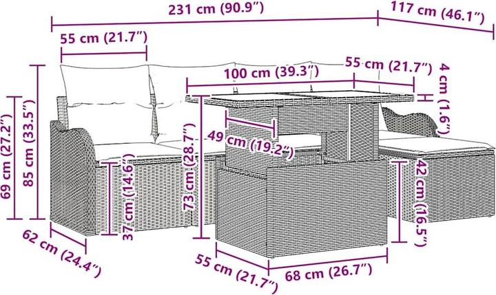 Produktbild vidaXL Corbin