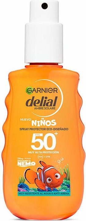 Actual product image Garnier NIÑOS spray protector eco-diseñado SPF50+ 150 ml (Sun spray, Suntan cream, SPF 50+, 150 ml)