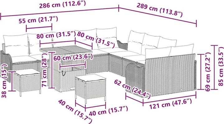 Produktbild vidaXL Zoie