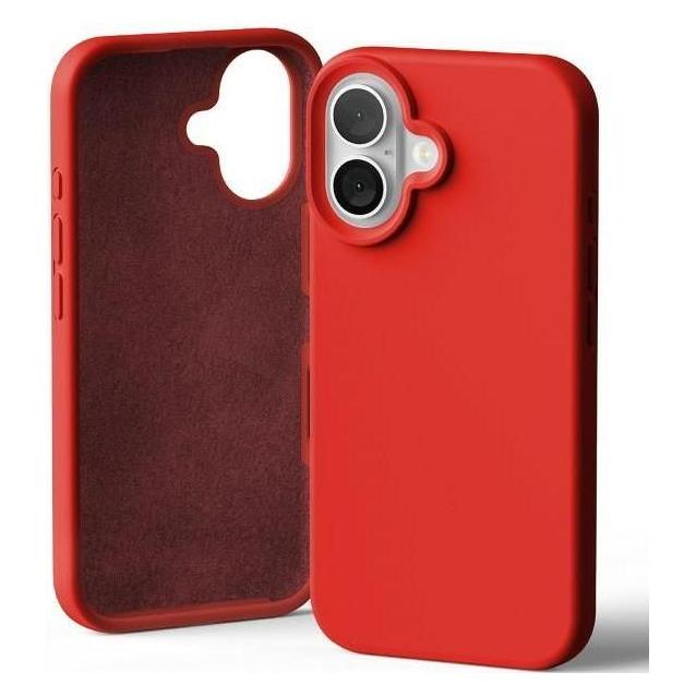 Mercury Rosso Silicone Iphone 16 6.1" Czerwony/ (Apple Iphone 16), Cover Smartphone,