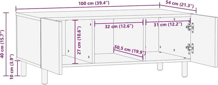 Actual product image VidaXL Coffee table (100 x 54 x 40 cm)