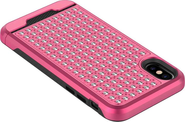 Immagine prodotto Zizo Star Diamond Hybrid Cover - Custodia per iPhone X (rosa/nero) (Apple iPhone X)