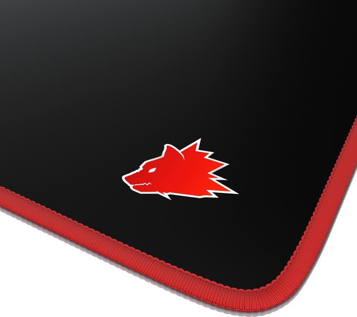 Actual product image Titanwolf Gaming Mouse Pad, XXXL Speed Mouse Mat 1200 x 600 mm, Speed & Precision, Symbol Red (3XL)