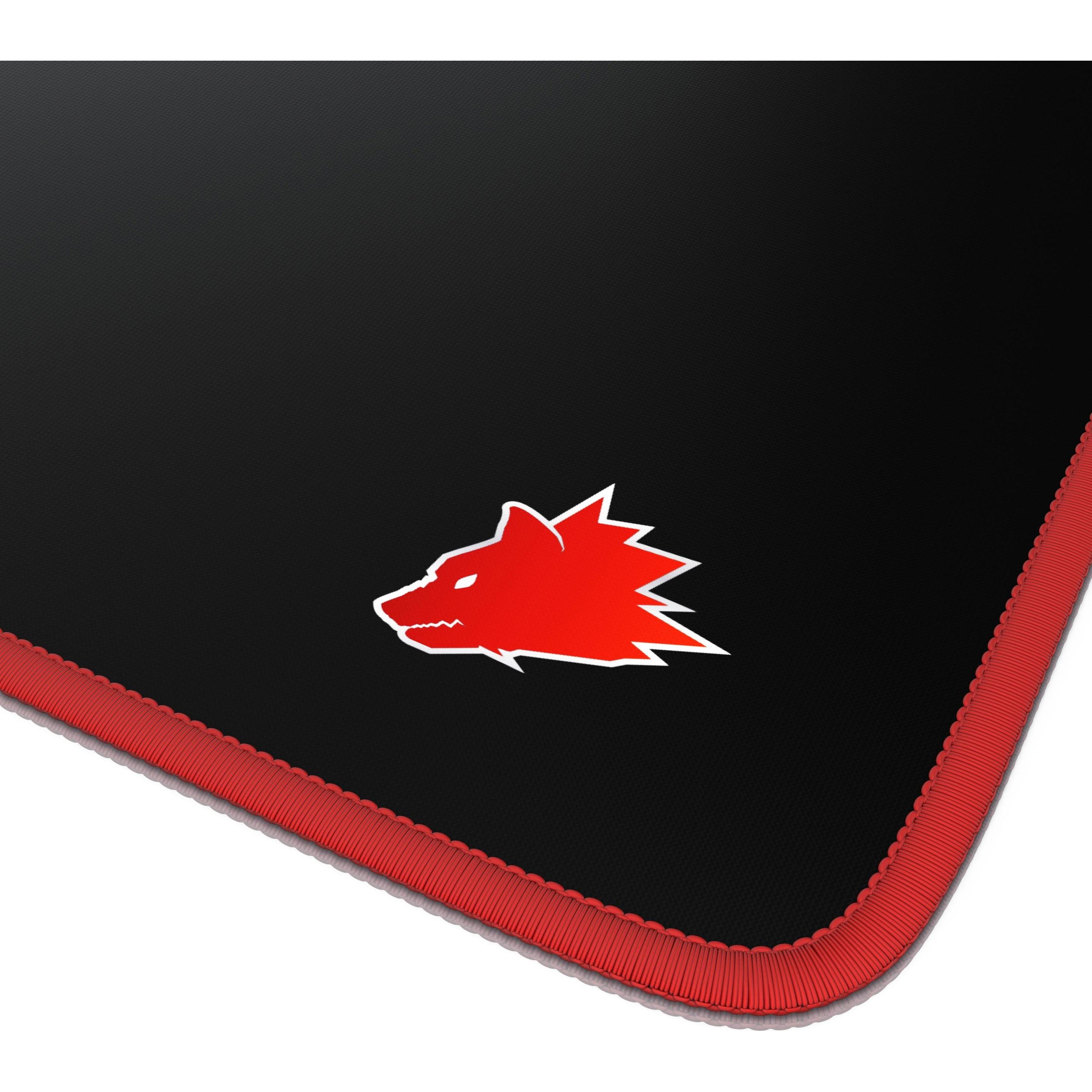 Thumbnail - Titanwolf Gaming Mauspad, XXXL Speed Mausmatte 1200 x 600 mm, Geschwindigkeit & Präzision, Symbol Red, Mausmatte, Schwar...