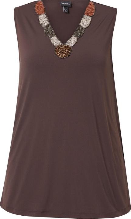 Actual product image Ulla Popken Beaded Neck Tank (50, 52)