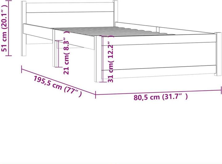 Immagine prodotto vidaXL Camala (75 x 190 cm)