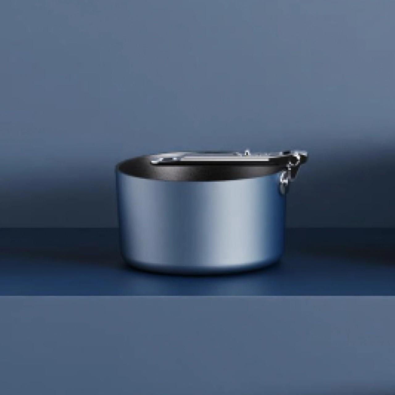 Thumbnail - Joseph Joseph Space Stielkasserolle einklappbarer Griff mit Deckel D19cm, Pfanne + Kochtopf, Blau