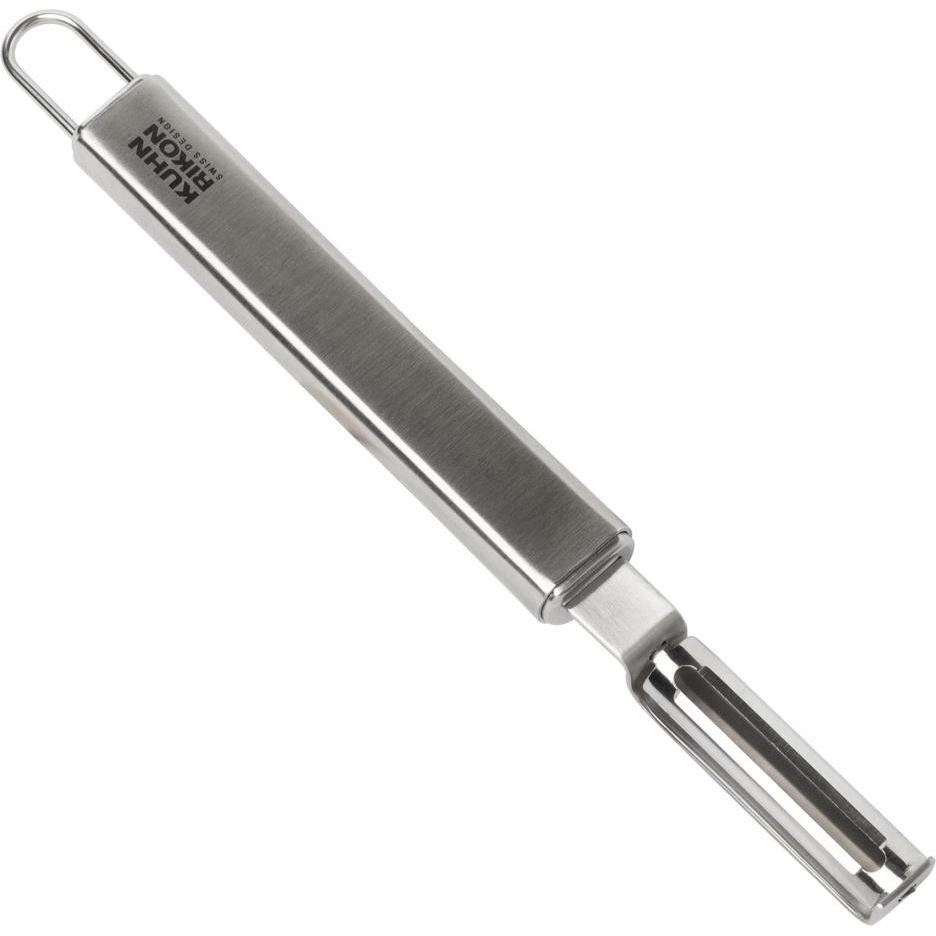6x Kuhn Rikon ESSENTIAL Swivel Sparschäler, Sparschäler, Silber
