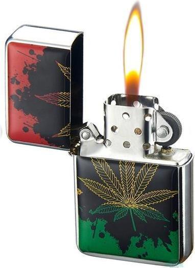 Actual product image Champ Zippo design Leaf Liquid