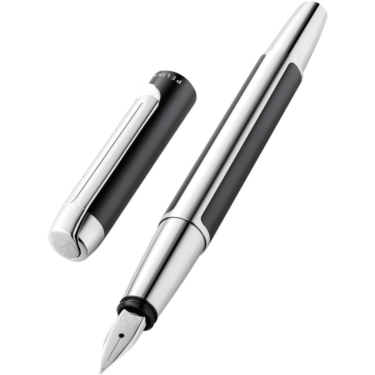 Pelikan, Schreibstifte, Füllhalter PURA P40 Anthrazit F Geschenkbox (Anthrazit, 1 x)
