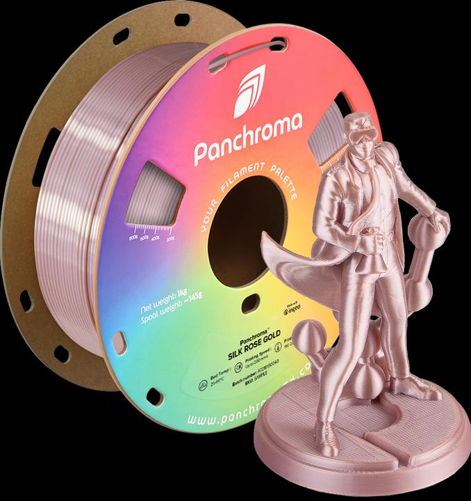 Produktbild Polymaker Panchroma™ PLA Silk (PLA, 1.75 mm, 1000 g, Gold)