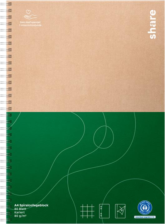 Valeurs nutritives et ingrédients Share Bloc-notes collège Y-16-01-02 A4 quadrillé (A4, Quadrillé)