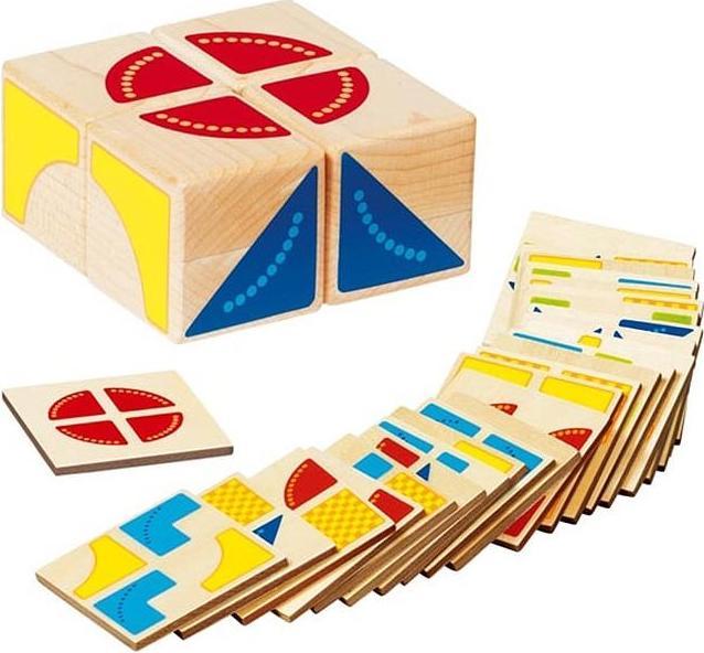 Produktbild Goki Hölzerne Muster Game Cube (Deutsch)