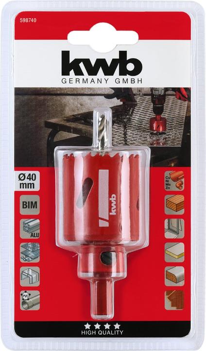 Produktbild kwb HSS BIM Lochsäge 40 mm (40 Millimeter)