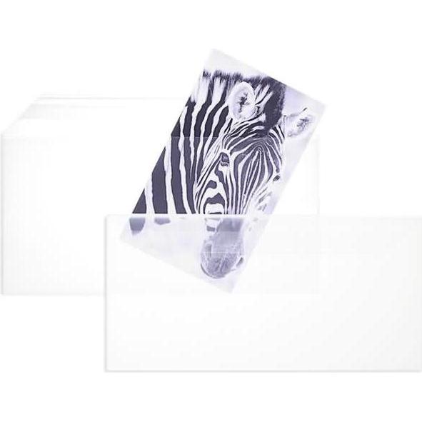 Thumbnail - Blanke, Briefumschlag, Briefumschläge Offset transparent DINlang 100 my HK VE=100 Stück transparent (110 x 220 mm, 100 x...