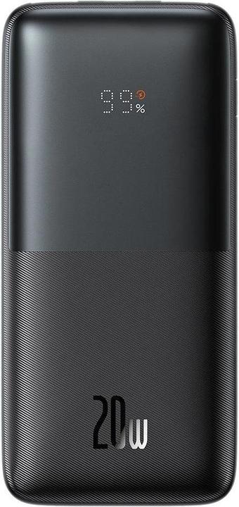 Image du produit Baseus Bipow Pro Power Bank 10000mAh 20W + USB 3A 0.3m Black Cable (PPBD040101) (10000 mAh, 37 Wh)
