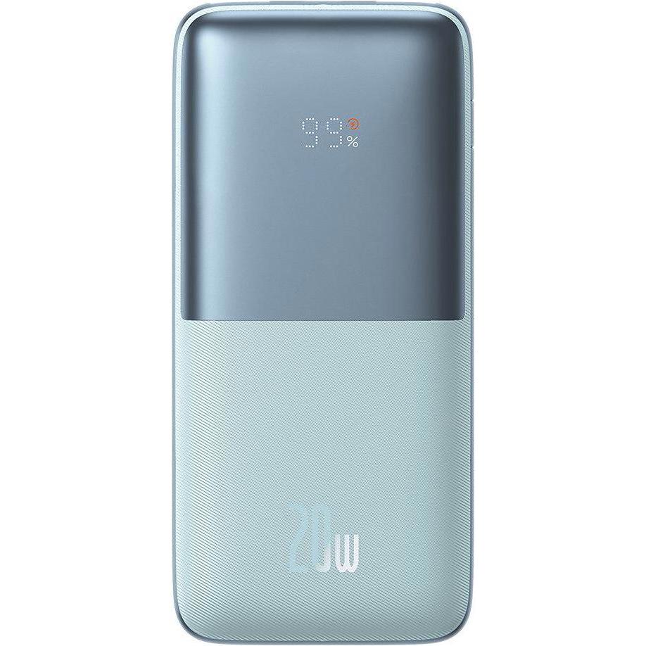Baseus Bipow Pro Power Bank 10,000mAh 20W + USB 3A 0.3m Cable Blue (PPBD040103) (10000 mAh, 20 W), Powerbank, Blau