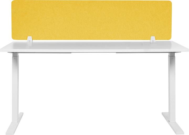 Image du produit Beliani Cloison de bureau jaune moutarde 160 x 40 cm WALLY (160 x 40 cm)