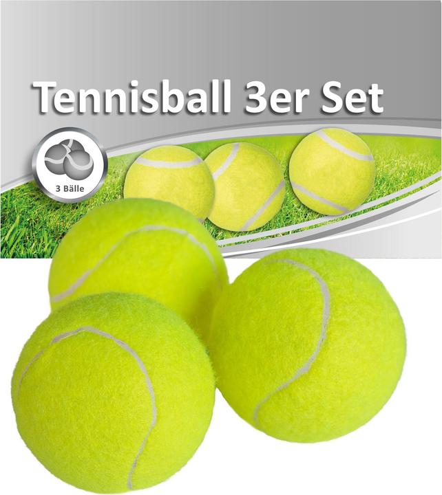 Image du produit Idena 3 balles de tennis jaune/vert