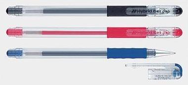 Actual product image Pentel Hybrid Gel Grip Sealed Gel Pen (e) (Blue, 1 x)