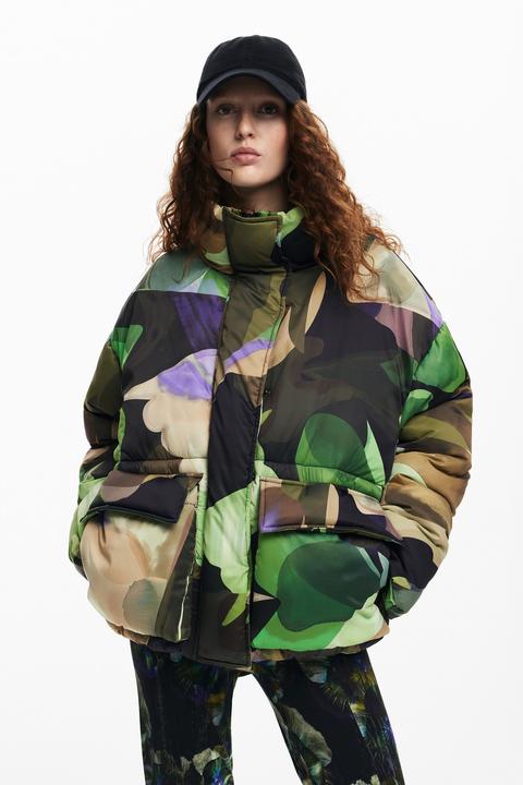 Actual product image Desigual Woven Padded Short Overcoat