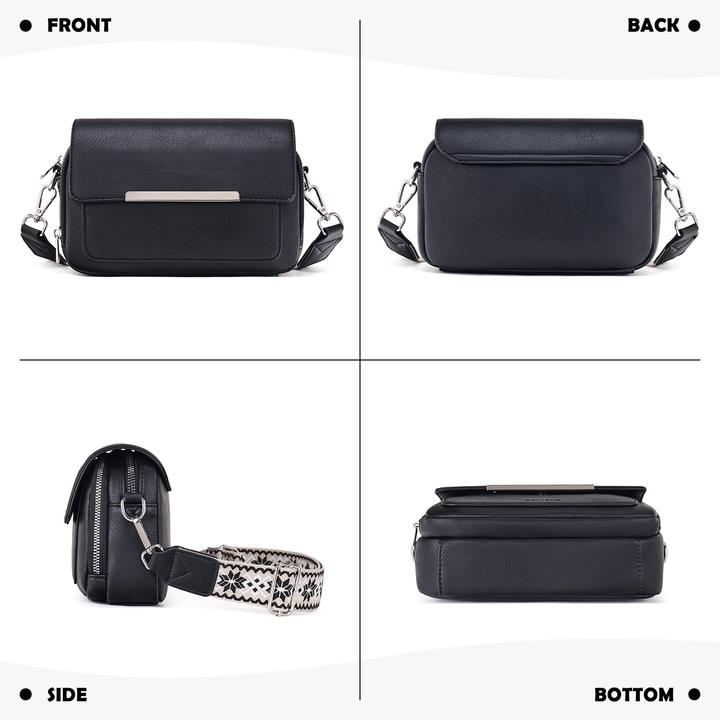 Produktbild Only-Bags.Store Handy Umhängetasche, Vegan Leder Crossbody Bag Umhängetasche mit verstellbarem abnehmbarem breitem