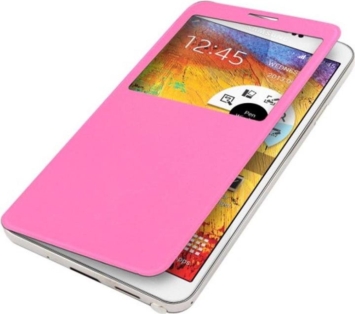 Produktbild König Design Handyhülle Tasche Flipcover mit Fenster für Samsung Note 3 / N9000 (Samsung Galaxy Note 3 N9000, Samsung Galaxy Note 3)
