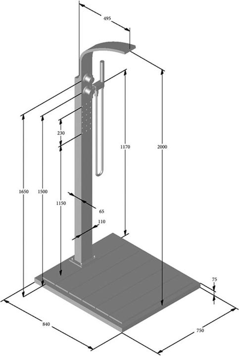 Produktbild Eichenwald Dusche HELENA