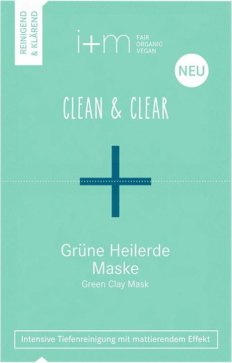 Image du produit i+m Naturkosmetik Masque à l'argile verte Clean & Clear (14 ml)
