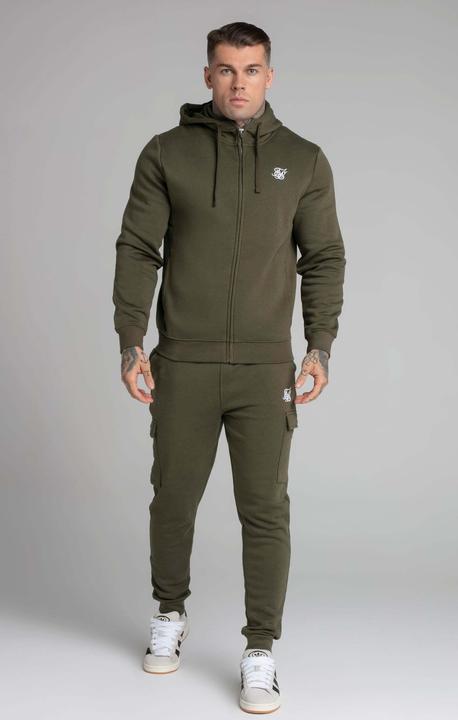 Actual product image Siksilk Sweatpants Khaki Essential Cargo Jogger (M)