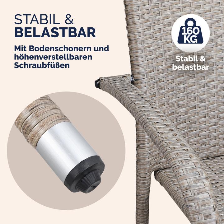 Produktbild Casaria Polyrattan Gartenstühle